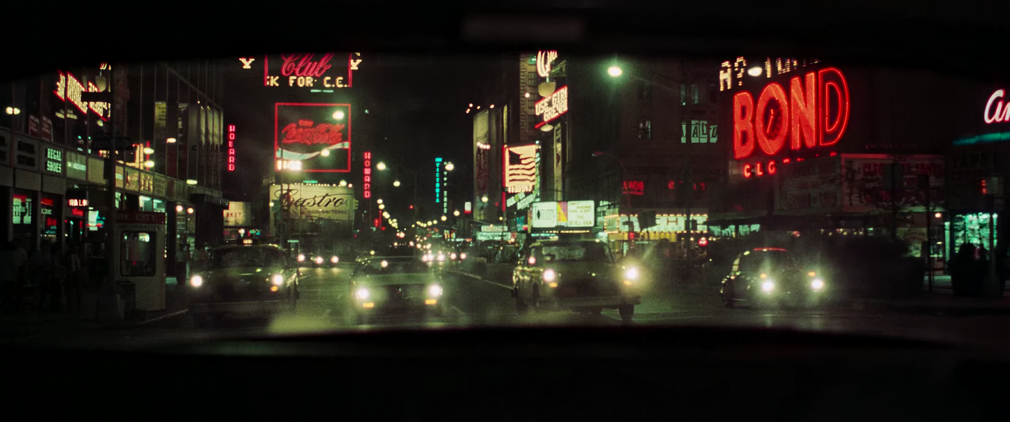 Neon Rearview wall art in 11x26 canvas print format – available at Snapping Turtle Gallery