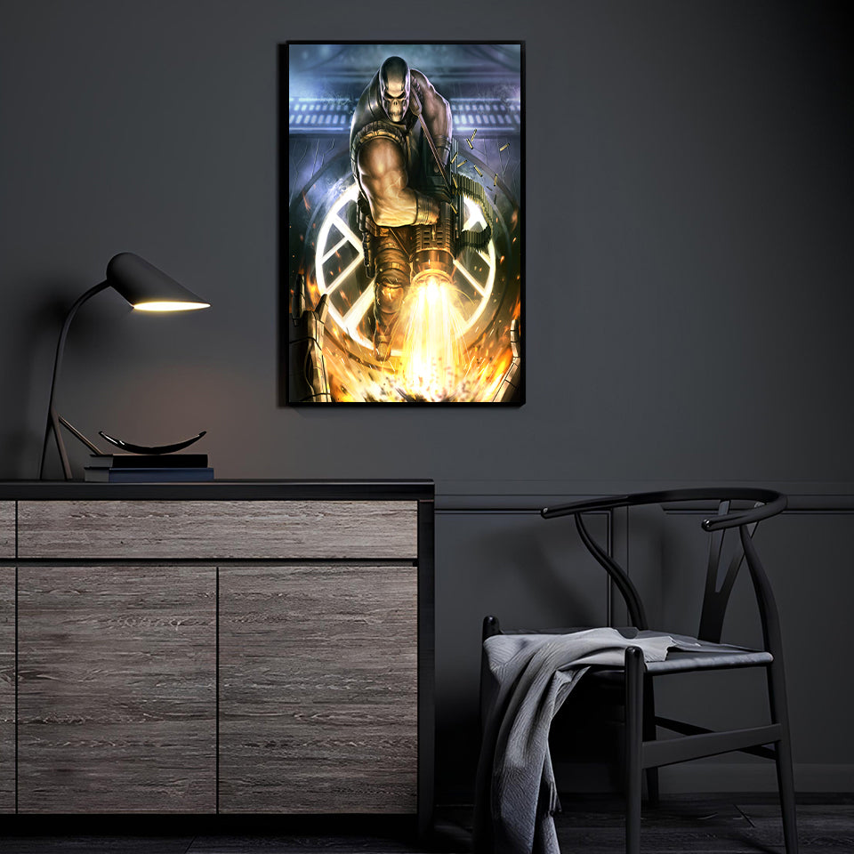 Relentless Firepower Wall Art Room Mockup – Crossbones (Marvel) by Oliver Morit