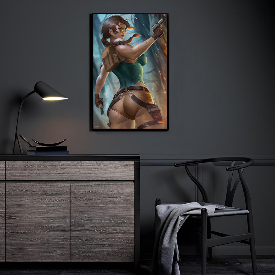 Relic Hunter Wall Art Room Mockup – Lara Croft by Nopeys