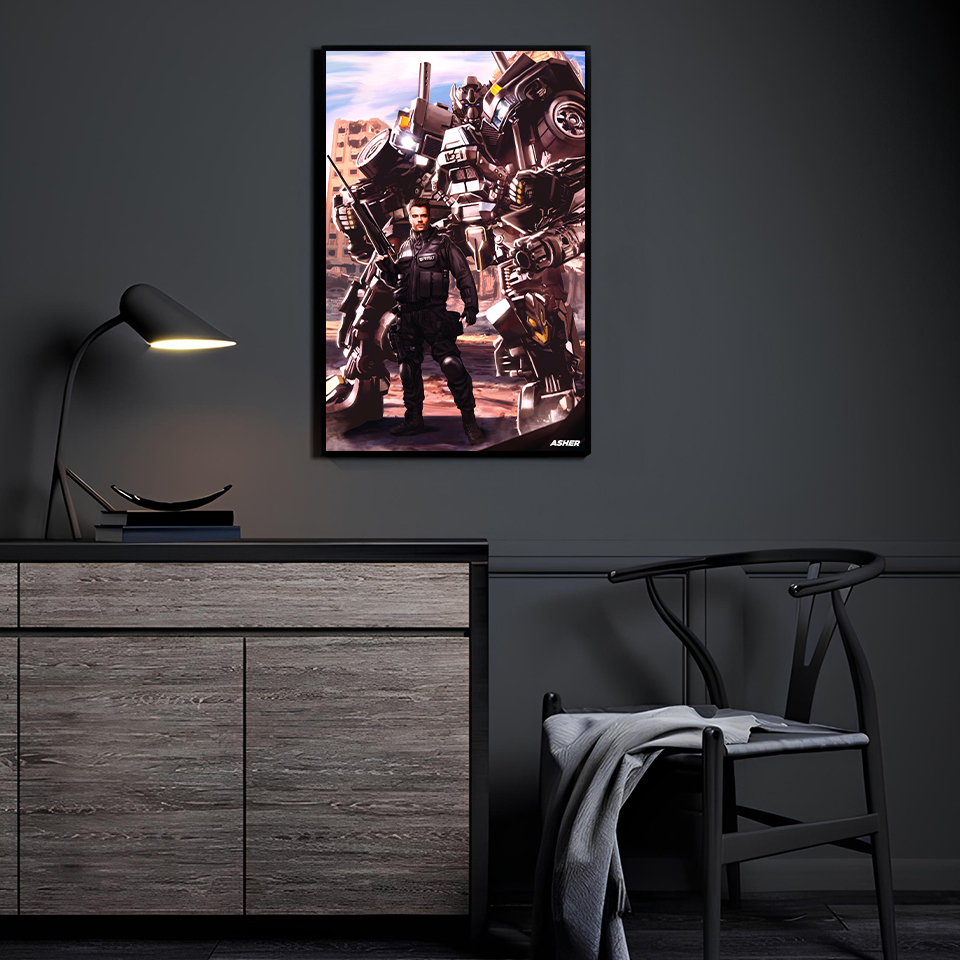 Ironhide by Ben Asher displayed in a modern room.