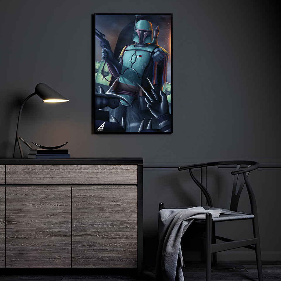 Trophy Hunter of the Sewers by Ben Asher displayed in a modern room.