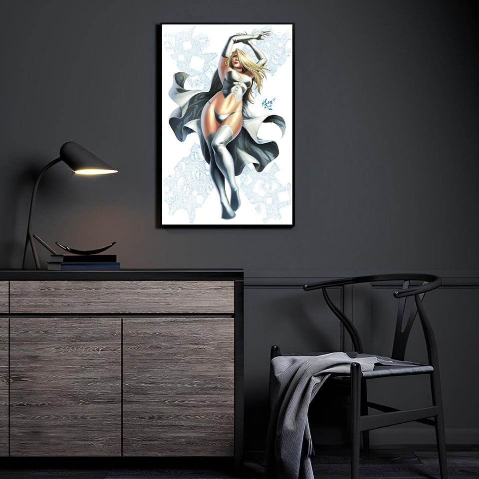 White Queen Ascendant by Vhon Remot displayed in a modern room.