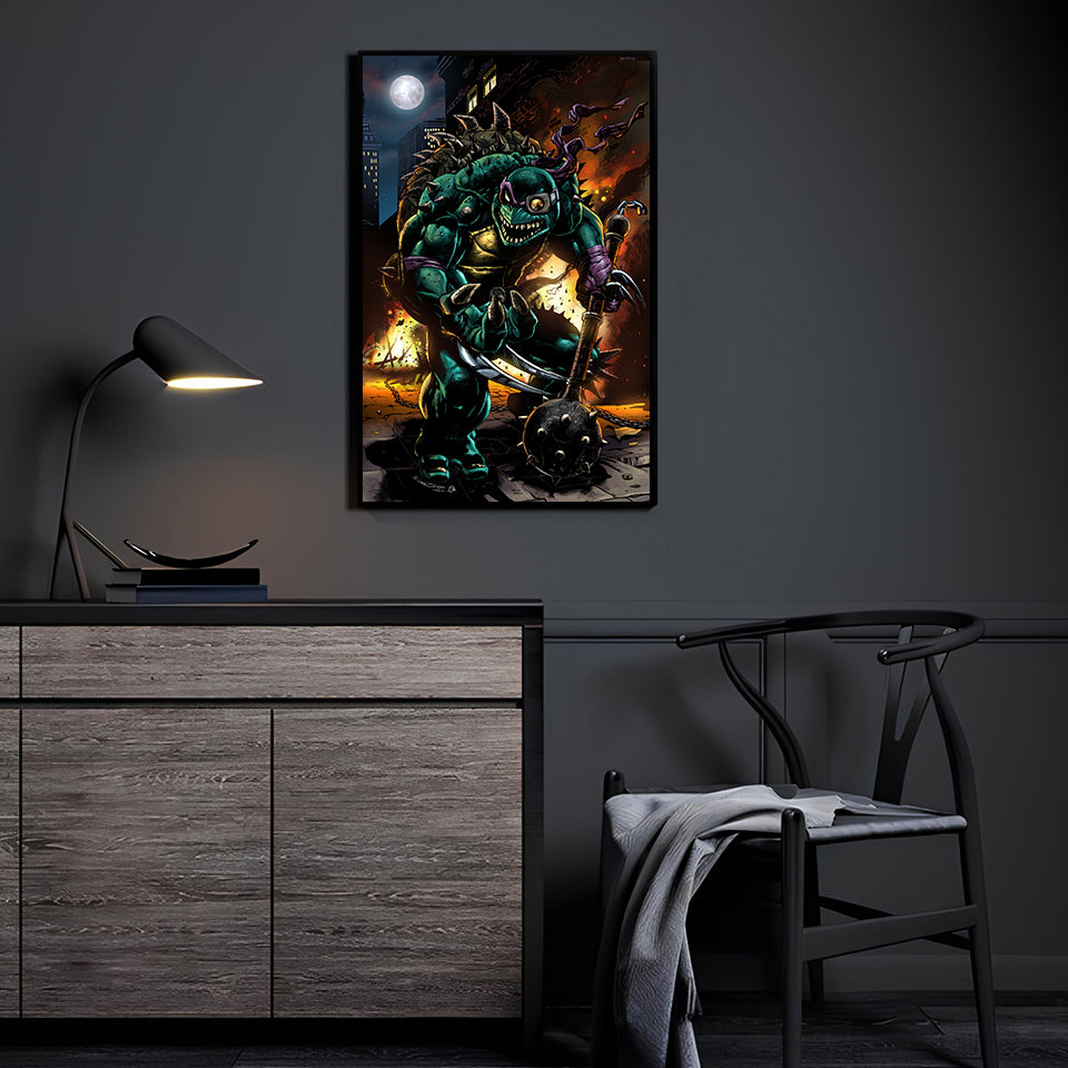 Savage Slash Wall Art Room Mockup – TMNT Villain Slash by Emil Cabaltierra