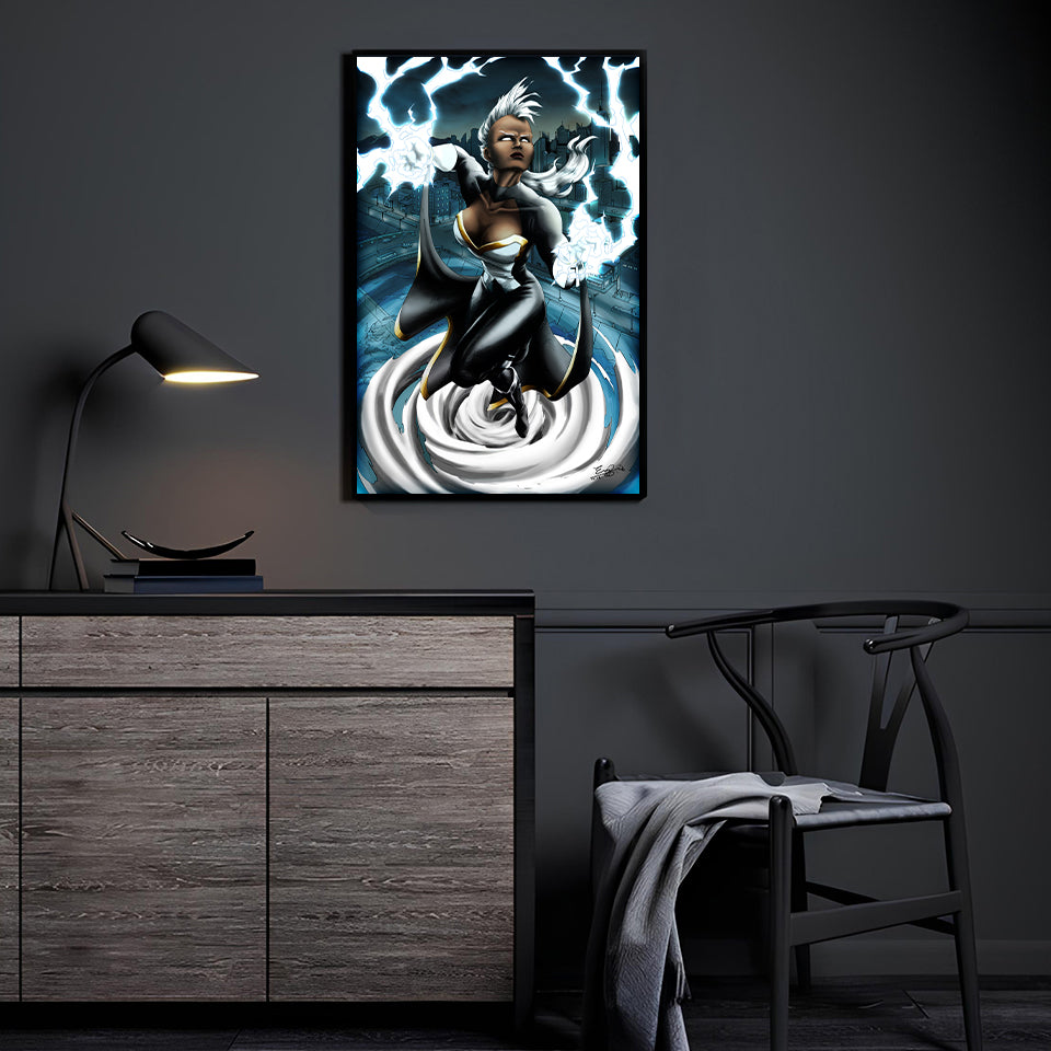 Tempest Queen Wall Art Room Mockup – Storm X-Men by Evy Pinlac