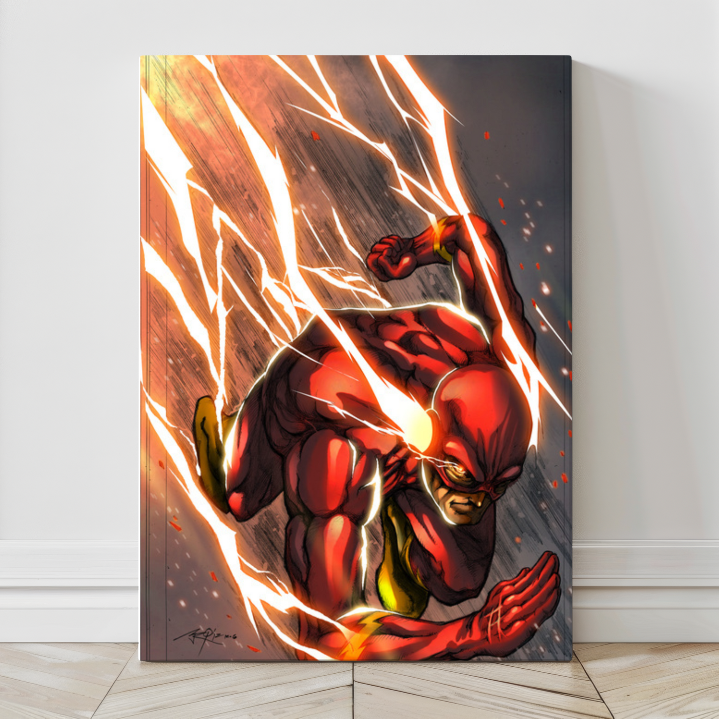 Scarlet Lightning Wall Art