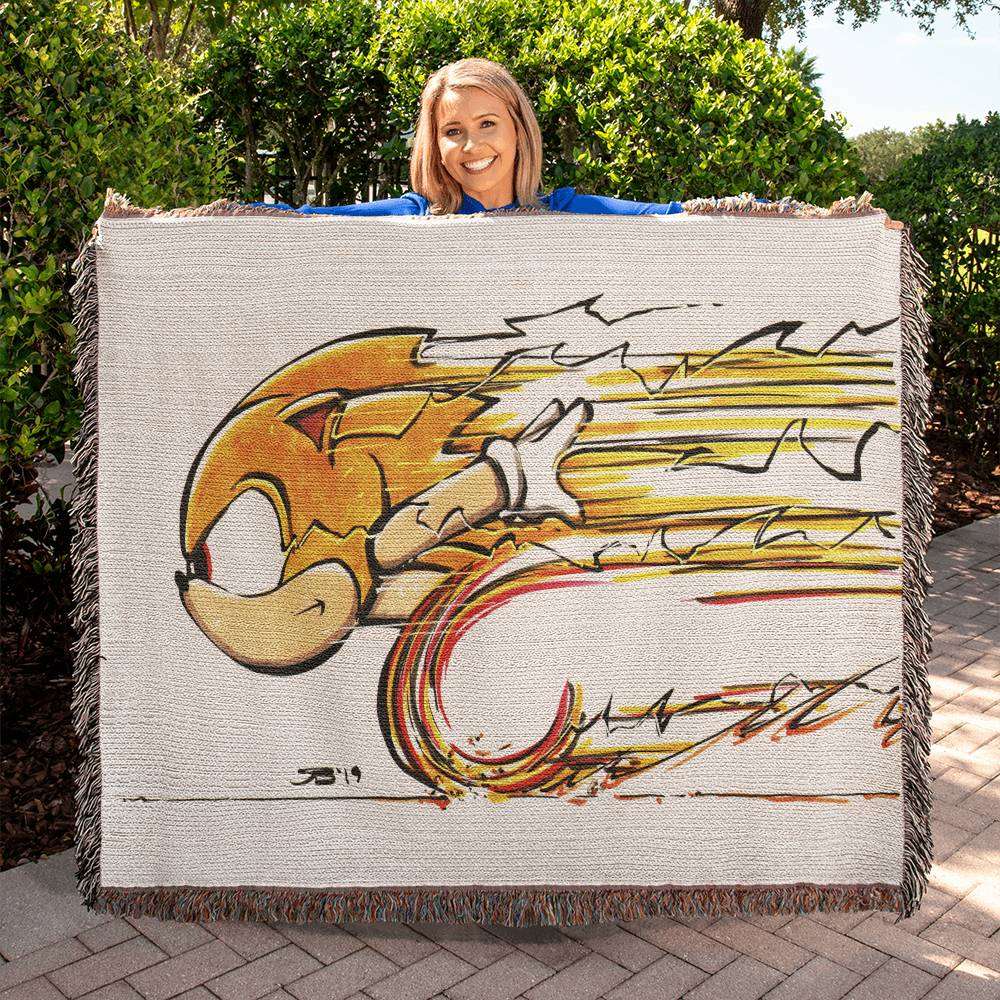 Chibi Super Sonic 50x60 Blanket