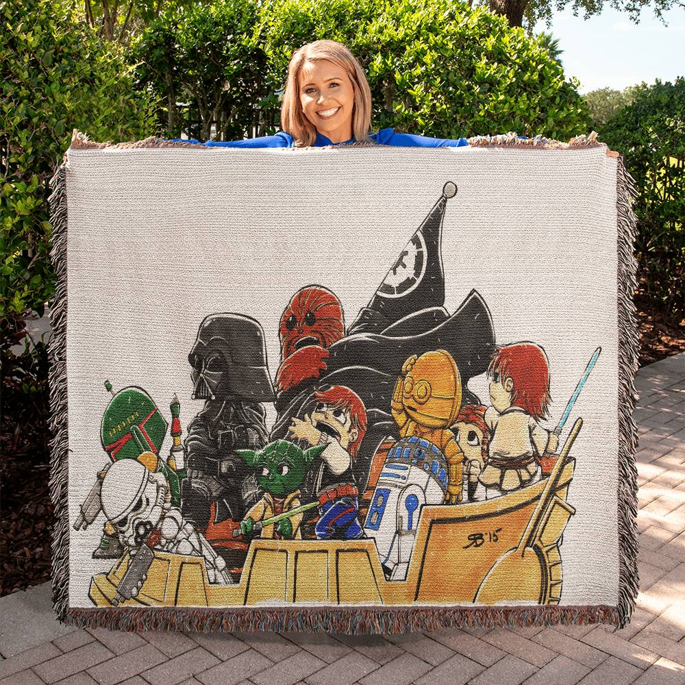 The Gangs All Together On The Skiff 50X60 Blanket