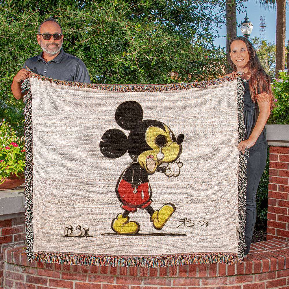 Chibi Zombie Mouse 50x60 Blanket