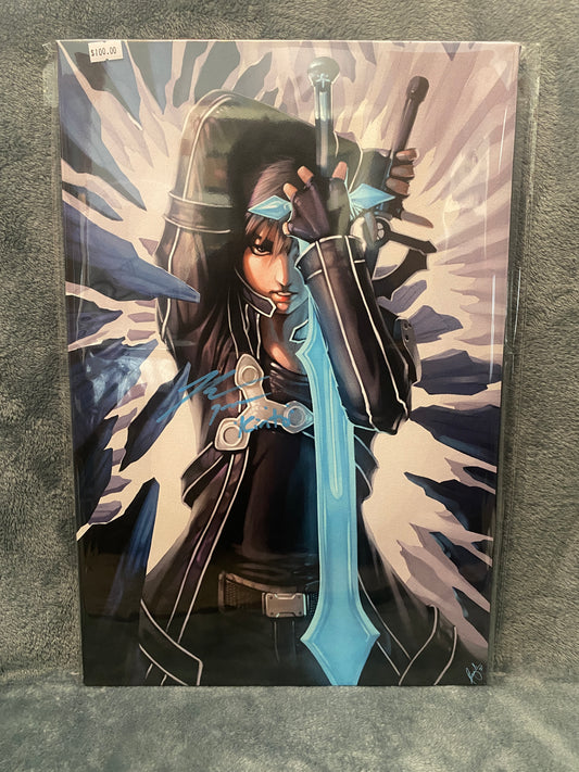 Kirito 12x18 Canvas signed by Bryce Papenbrook - Snapping Turtle Gallery