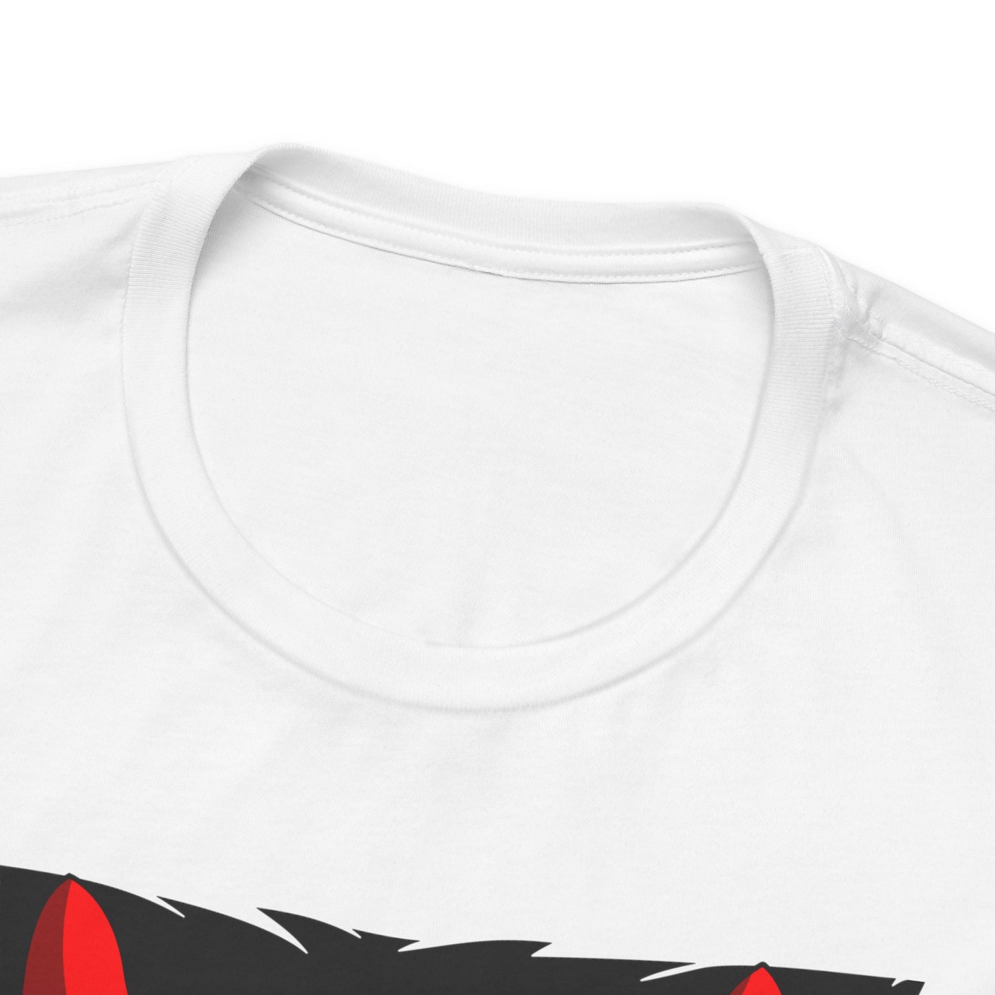 Alt: Crimson Demon Samurai Anime Shirt on white, folded display, anime collector apparel by Snapping Turtle Gallery