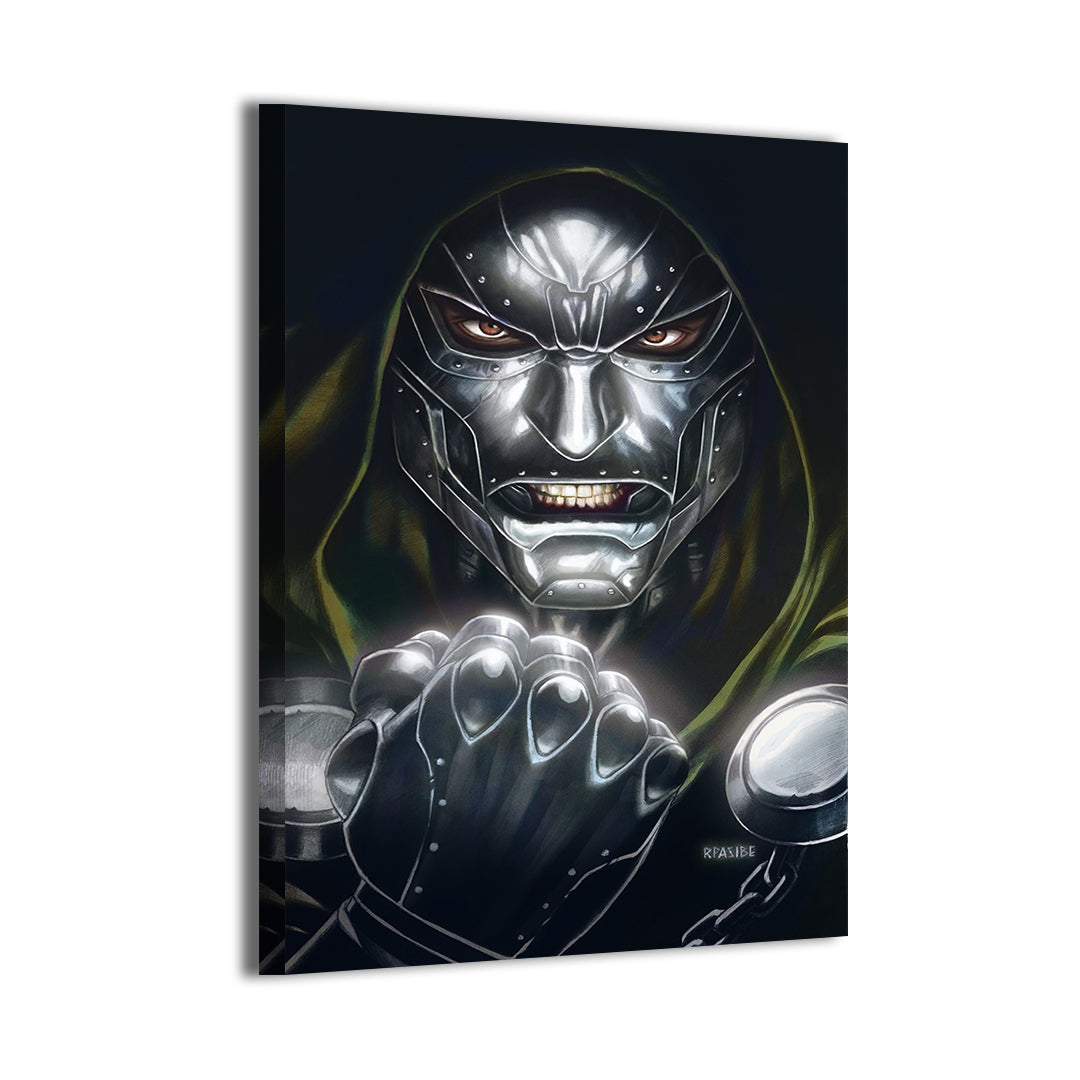 dr doom canvas wall art 24x36 large marvel artwork