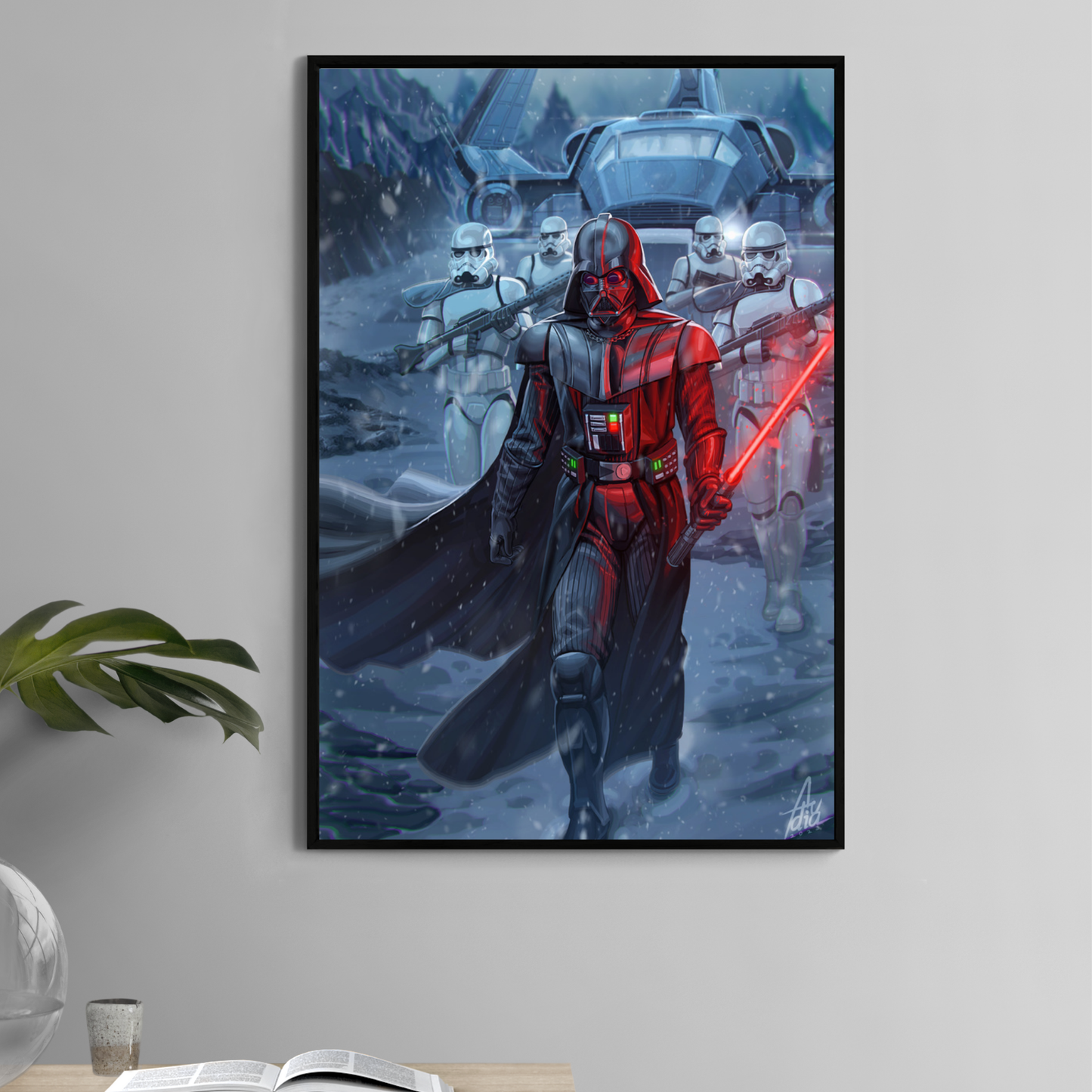 Sith Commander sci-fi wall art 11x17 print from Snapping Turtle Gallery, perfect for gaming and home theater decor.