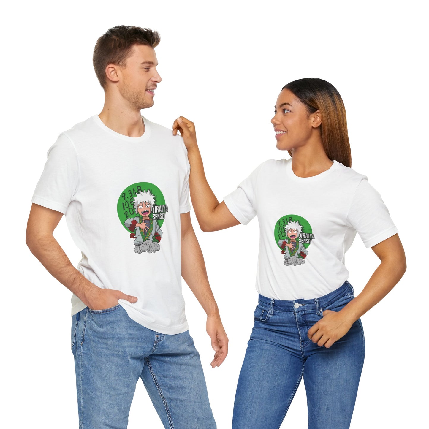 Alt: Toad Sage Sensei Anime Shirt on white, worn by models, lifestyle display by Snapping Turtle Gallery
