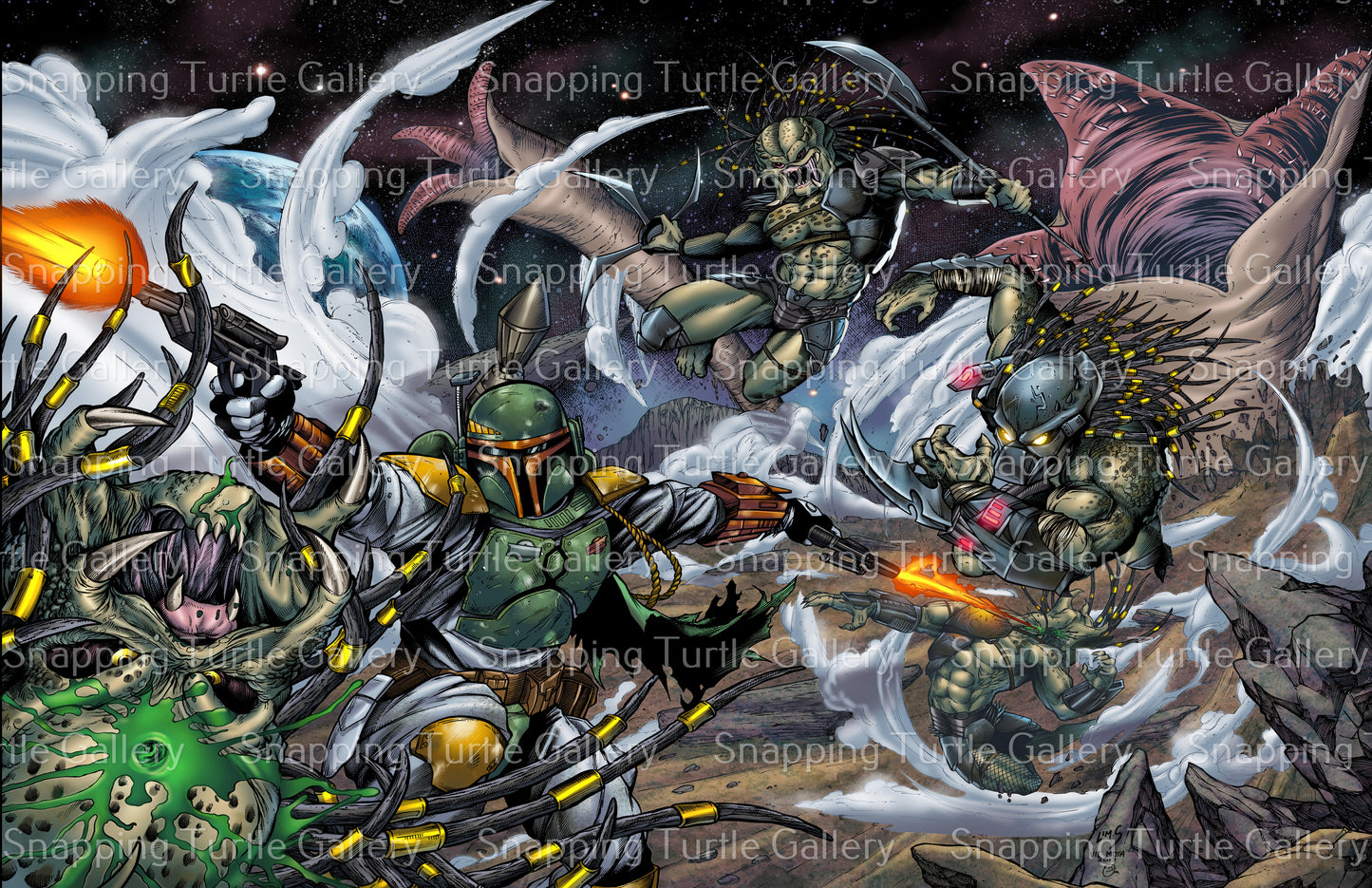 Fett Vs Predators - Star Wars - Snapping Turtle Gallery
