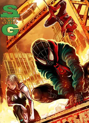 Streets on Fire Miles and Spider-Gang - Spider-Man - Snapping Turtle Gallery