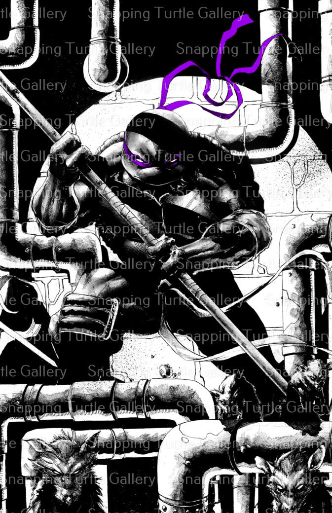 Donatello B&W - Teenage Mutant Ninja Turtles - Snapping Turtle Gallery