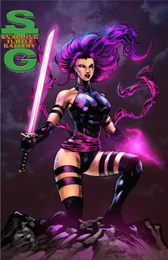 Psylocke with her Psychic blade - Snapping Turtle Gallery