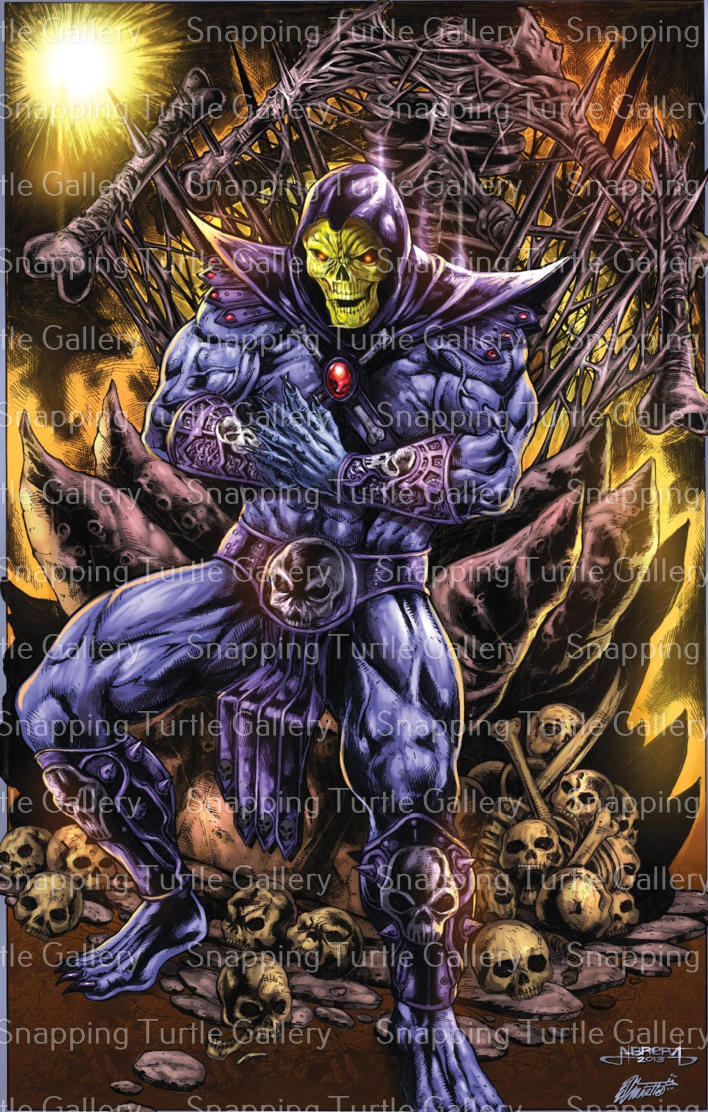 Skeletor on throne - Snapping Turtle Gallery