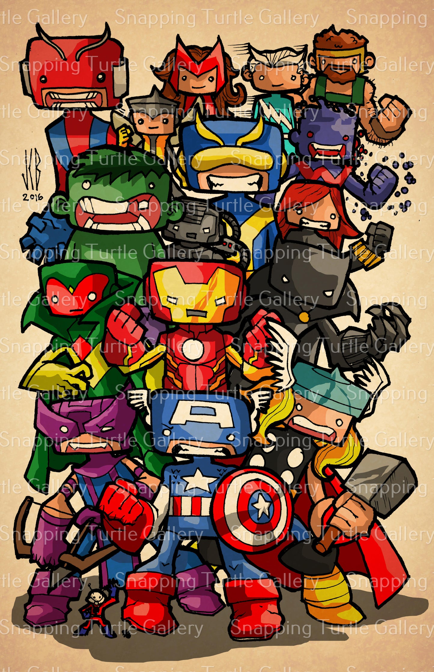 Mighty Avengers Chubbies - Snapping Turtle Gallery