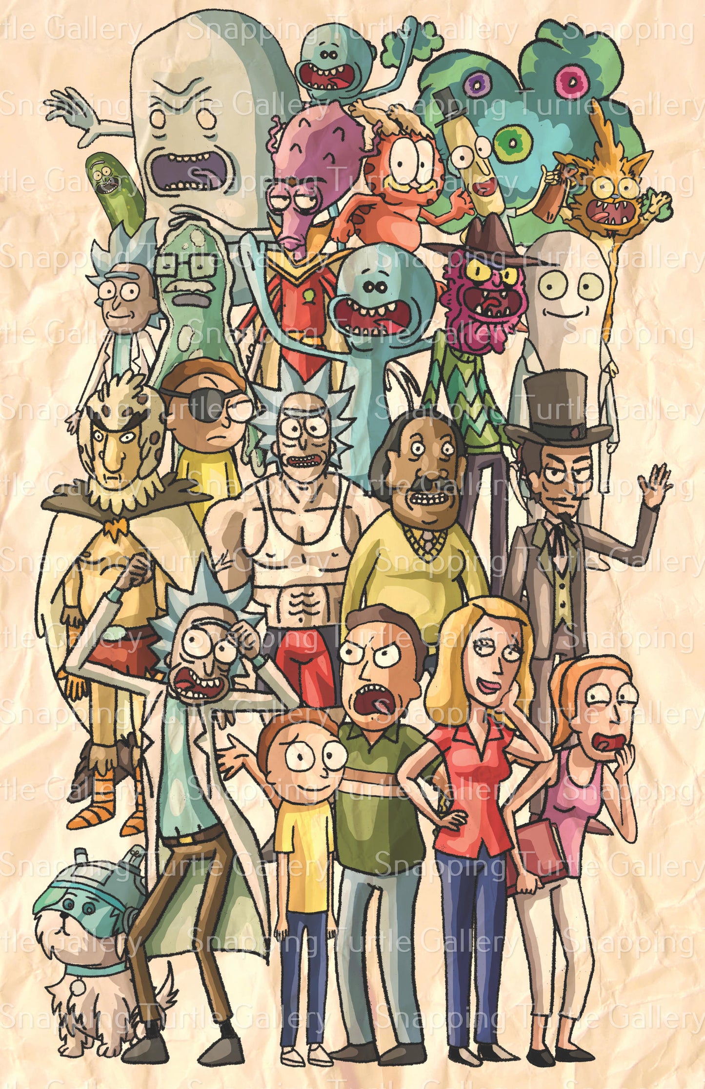 Rick and Morty Multiverse - Snapping Turtle Gallery