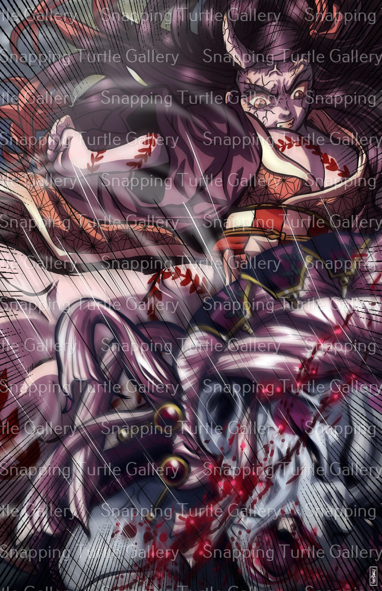 Nezuko vs Daki - Demon Slayer - Snapping Turtle Gallery