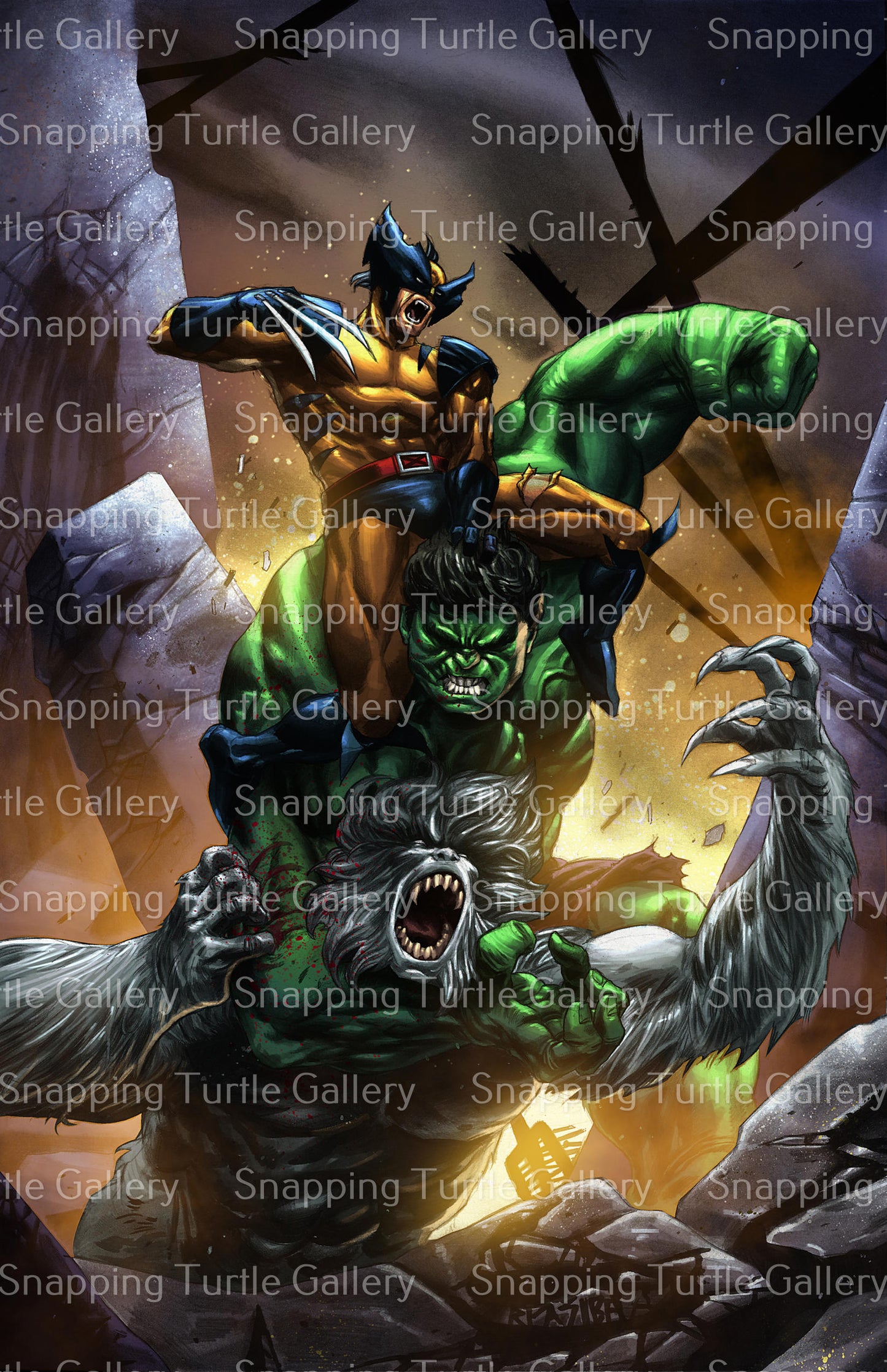 WOLVERINE Vs. HULK Vs. WENDIGO - Snapping Turtle Gallery