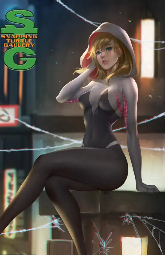Spider-Gwen on Rooftop - Spider-Man