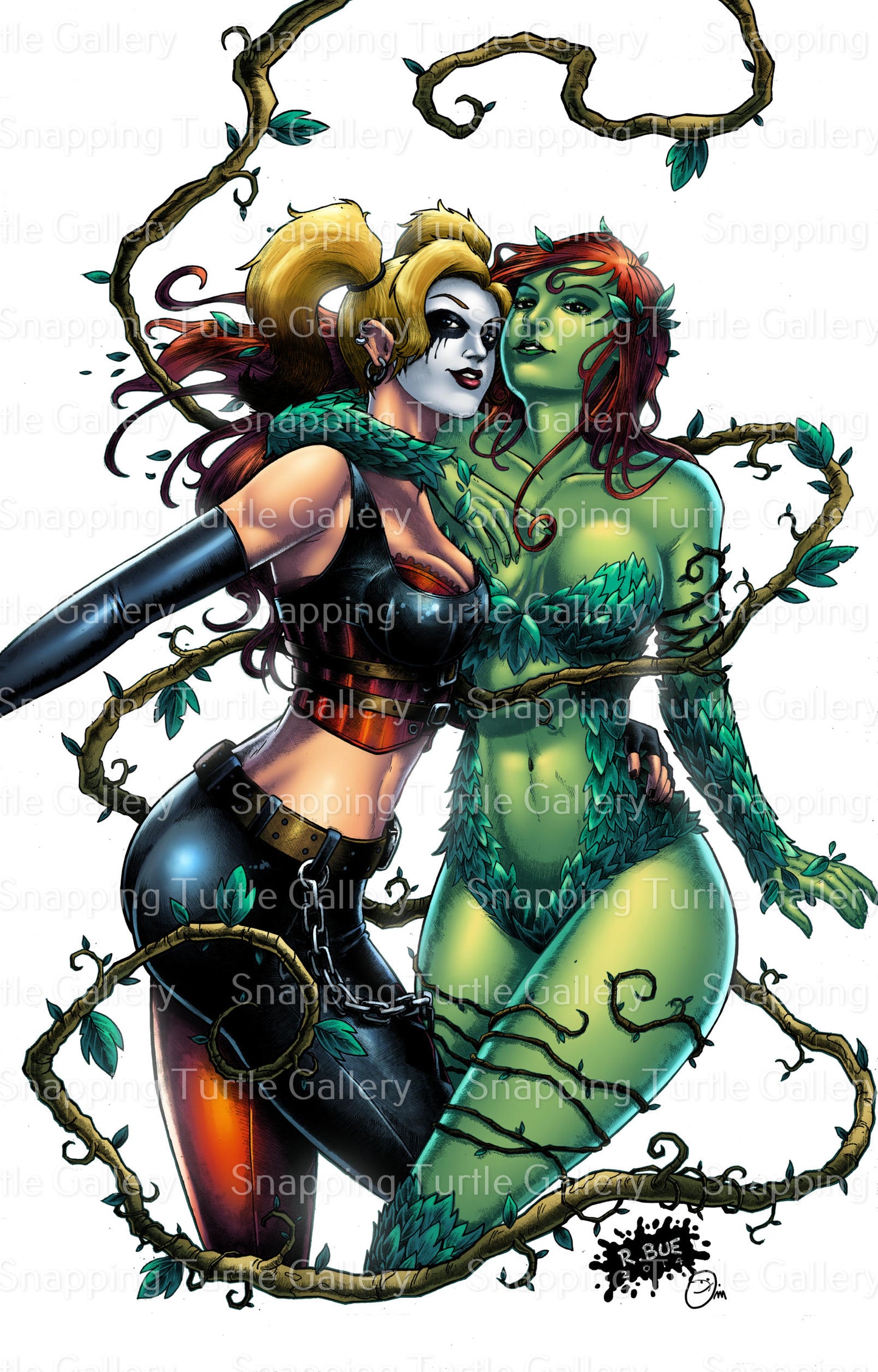 Poison Ivy and Harley - Batman - Snapping Turtle Gallery