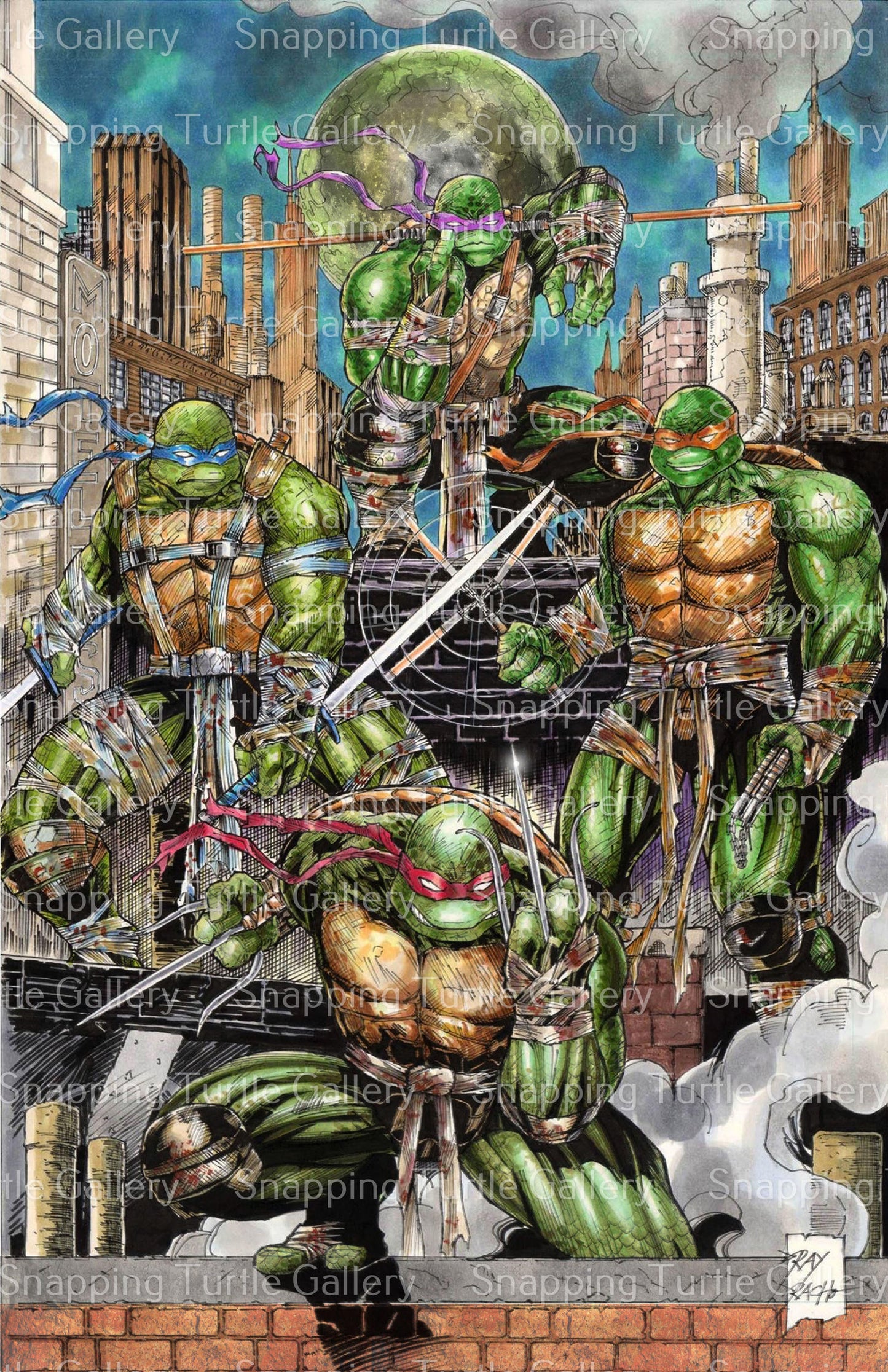 Family Ties Homage Piece - Teenage Mutant Ninja Turtles
