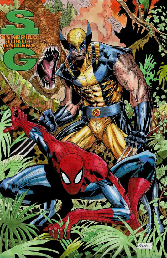 Savage Land Spider-Man and Wolverine Tribute Piece - Snapping Turtle Gallery