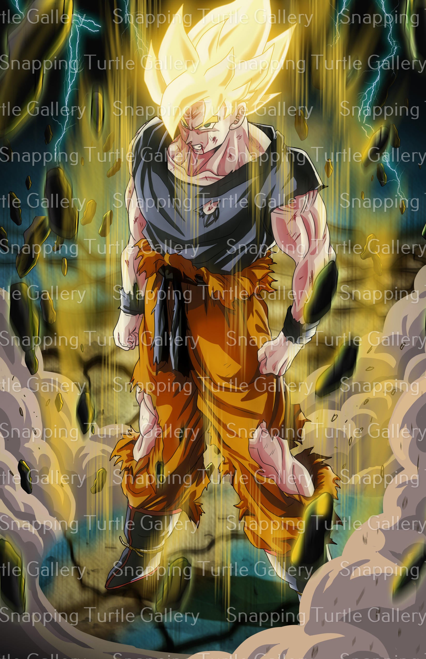 Super Saiyan Goku on Namek - Dragon Ball – Snapping Turtle Gallery