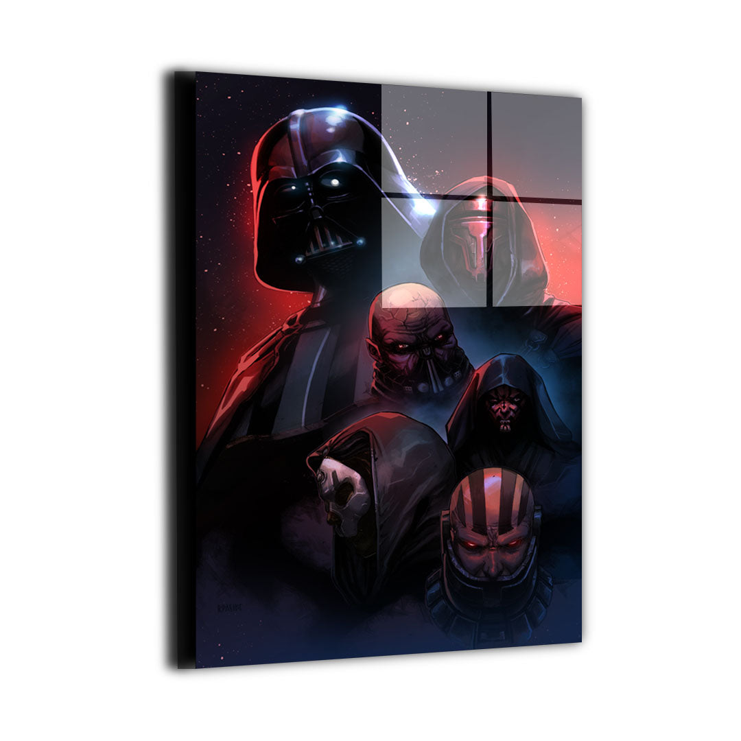 Lords of the Dark Side Wall Art – Darth Vader, Revan, Malak, Maul, Nihilus & Malgus – Snapping Turtle Gallery