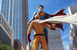 Wall Art Gift Guide — Clash of Limitless Titans Hero Showdown Print by Snapping Turtle Gallery