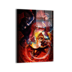 Demon Slayer wall art collection featuring Tanjiro, Nezuko, Zenitsu, Inosuke, and the Hashira in posters, canvas, metal, and acrylic prints