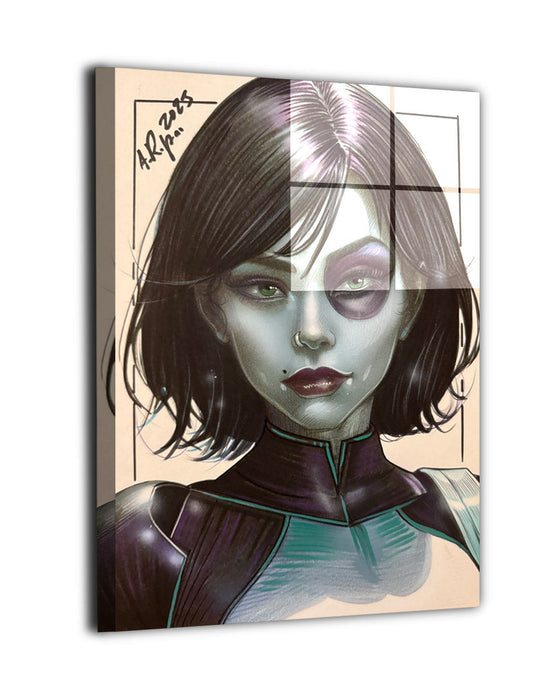 Domino canvas prints featuring the X-Force mutant Domino