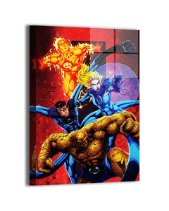 Fantastic Four Marvel Art - Ultra-HD Acrylic and HD Metal Gallery Prints - Marvel's First Family Comic Artwork - Snapping Turtle Gallery