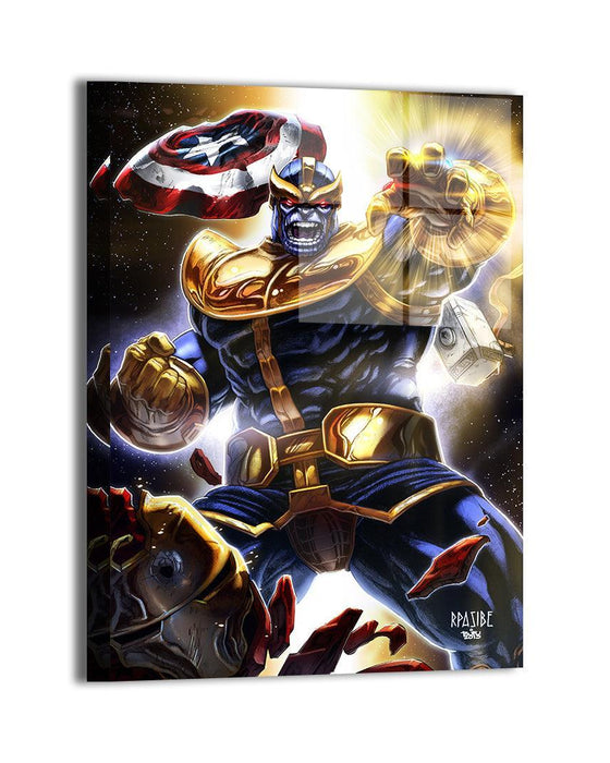 Thanos canvas prints featuring Thanos with the Infinity Gauntlet