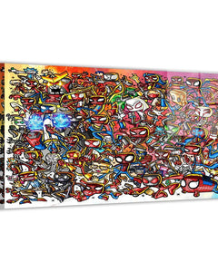 Jeff Benitez Art - Marvel DC Trading Card Artist Chibi HD Acrylic & Metal Prints - Premium Comic Book Fandom Wall Gallery Decor