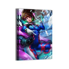 Gaming wall art collection featuring iconic video-game characters and dynamic action scenes.