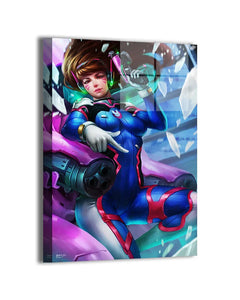 Gaming wall art collection featuring iconic video-game characters and dynamic action scenes.