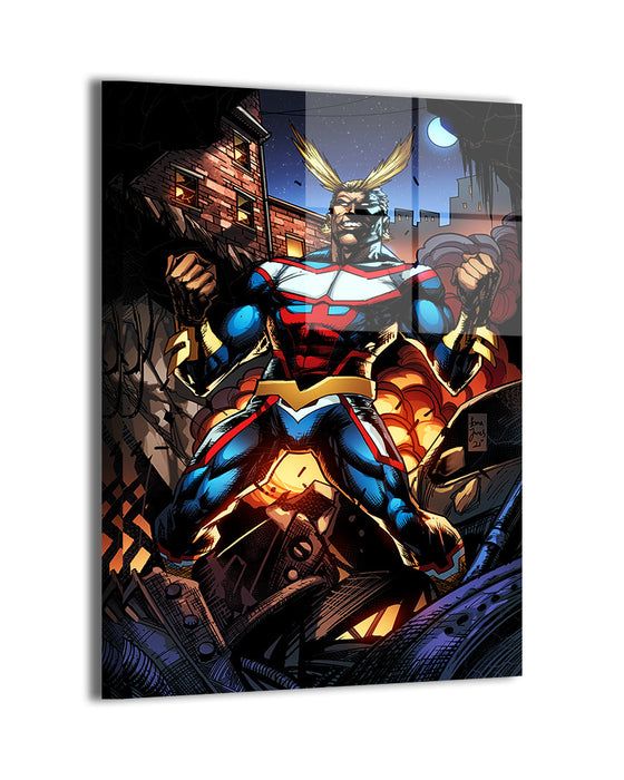 All Might canvas prints by Emma J. Jones with colors by Nestor Redulla