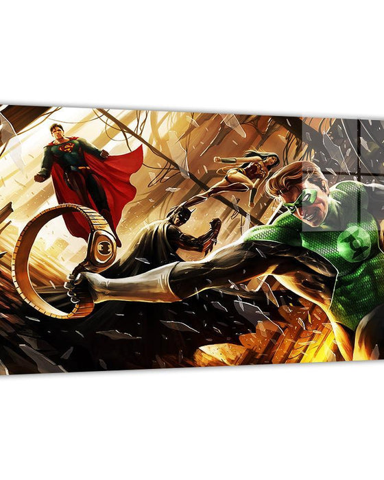 Justice League artwork in the DC Comics Acrylic Prints collection