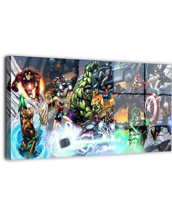 Marvel vs DC Metal wall art collection