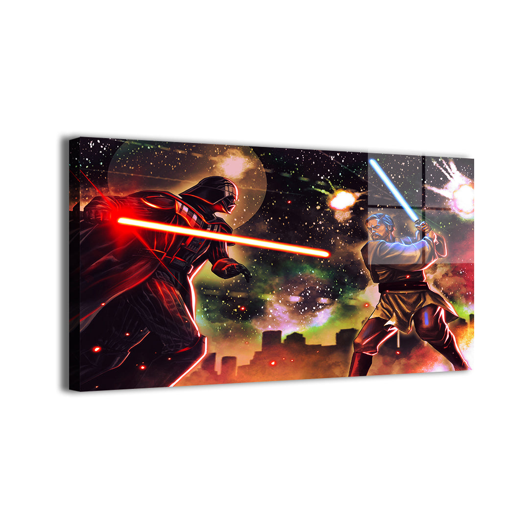 Obi Wan Vs Lord Vader Wall Art