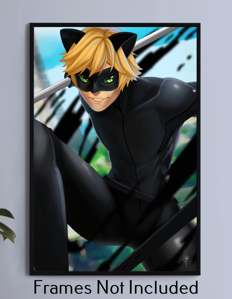 Cat Noir Wall Art