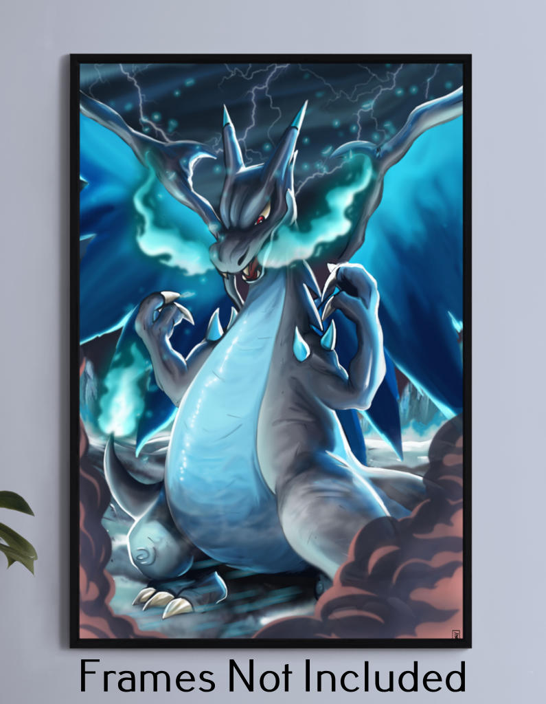 Mega CHarizard Wall Art