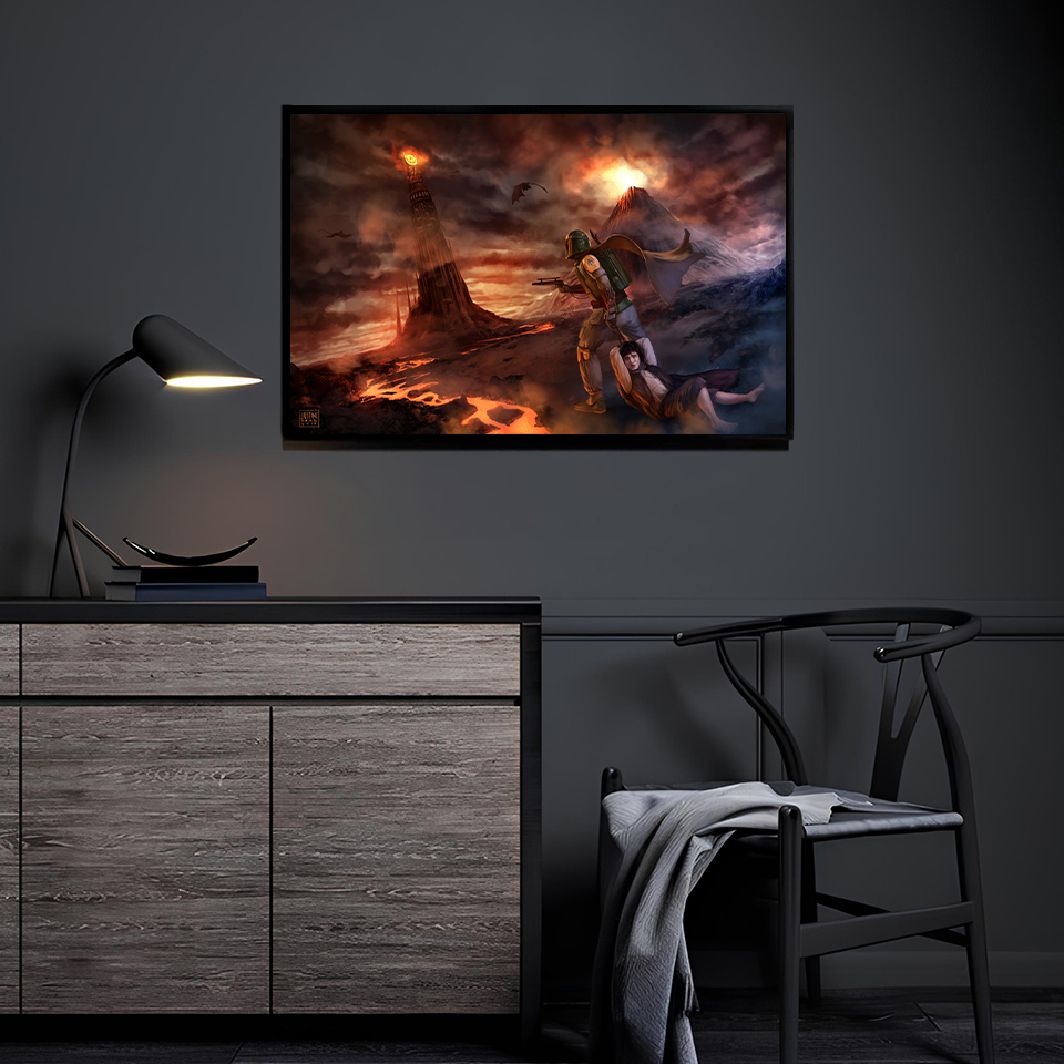 Fires of the Hunt Wall Art