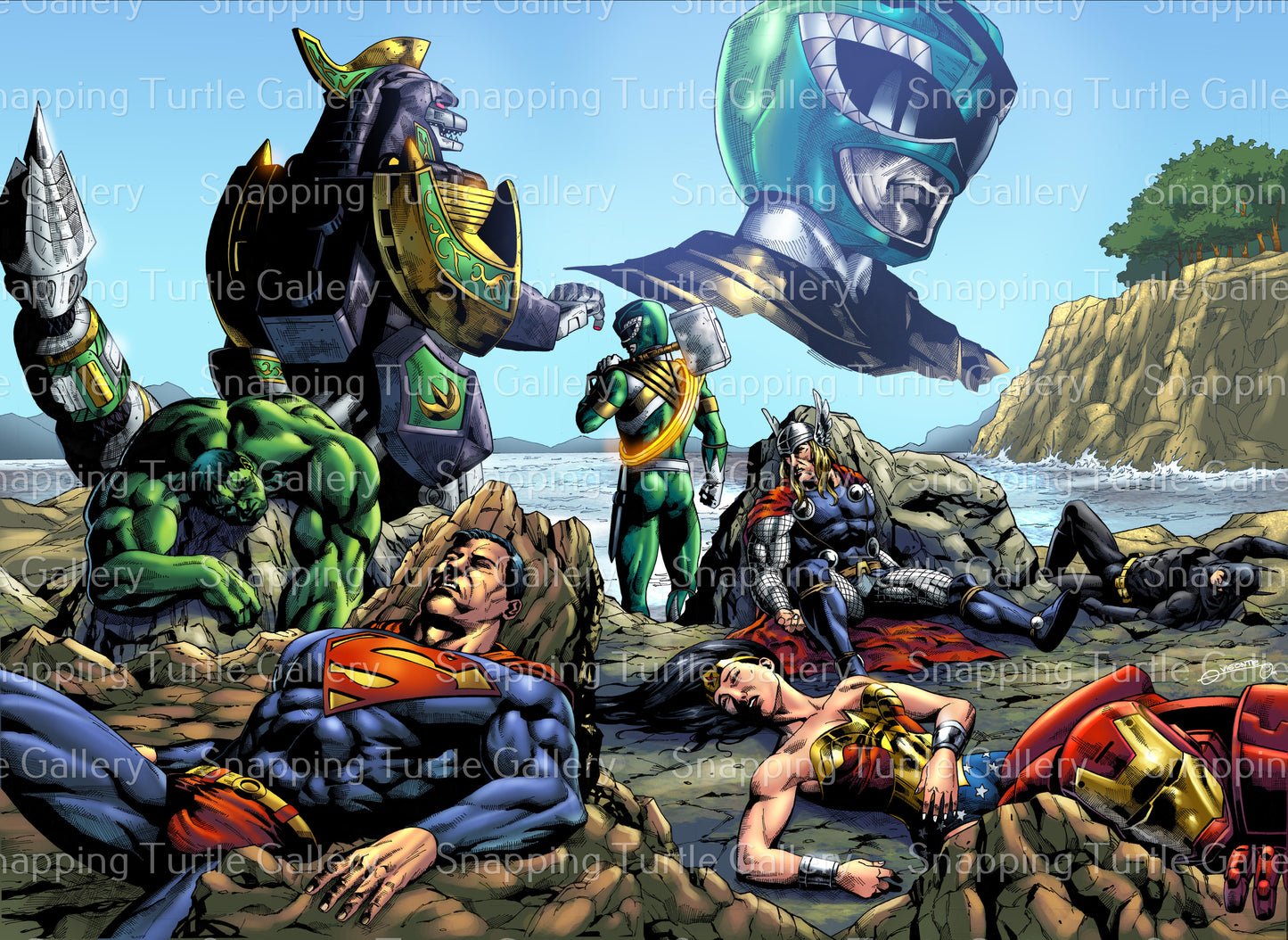 Green Ranger vs Mightyest heroes VIGONTE OMI Snapping Turtle Gallery