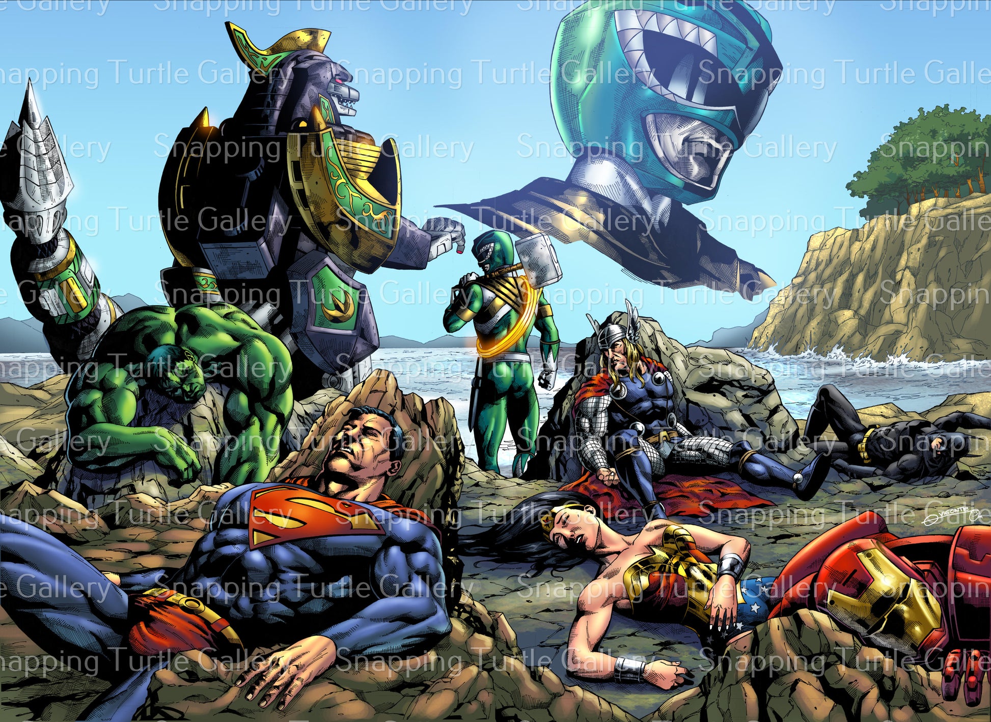 Green Ranger vs Mightyest heroes VIGONTE OMI Snapping Turtle Gallery