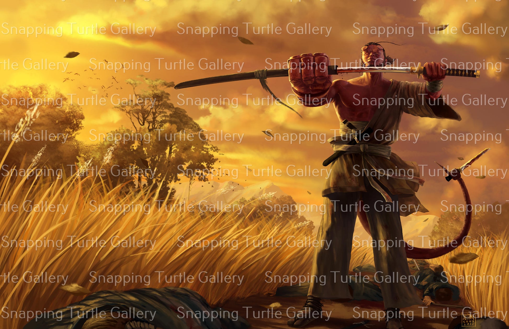 Hellboy Samurai Snapping Turtle Gallery